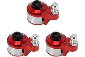 INJORA RC Servo Arm 3pcs RC Servo Horn 25T RC servo Braccio per 1:10 RC Crawler Traxxas TRX4 TRX6 (Rosso)