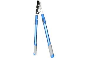 FITOOL Professional Compound Action Bypass Lopper - Expandable from 28Inches to 40Inches - Heat Treated Stainless Steel Blade - Aluminium Telescopic Handle