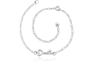 CHEREDA 925 Silver Anklet Double-deck Foot Chain Anklets For Women Beach Casual Jewelry Accessories