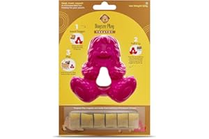 Dogsee Play Extremely Strong Treatoy Pink - Microwaveable Dog Toy - Strong Bordom Busters