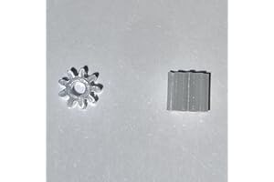 SSC TYRES SSC Slot Car Replacement Parts - 9 Teeth, Tooth Pinions, Plastic Motor Gear Pinion Compatible for Scalextric Slot Car Models, DIY Parts Accessories