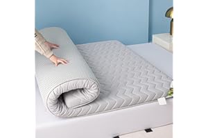 LDLCYCN Grey/8cm,70x170cm, Pavimento Futon Materasso Topper Spessore 5Cm/8Cm Giapponese Futon Materasso Pad Traspirabile Confortevole Pieghevole Cuscinetto da Letto per Dormitori