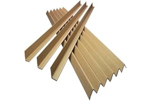 UKPS 50 STRONG CARDBOARD L SHAPED PALLET EDGE GUARDS PROTECTORS - 1 METRE LONG x 35MM PROFILE x 3MM THICKNESS - RIGID SOLID BOARD PACKING PACKAGING PARCEL MAILING PROTECTION SUPPLIES