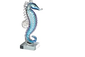 Casablanca Glas skulptur figur sjöhäst höjd 24 cm