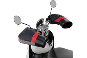 IBLUELOVER Motorcycle Handlebar Gloves Waterproof Motorbike Muffs Handlebar Warmers Windproof Winter Scooter Bike Gloves Mittens Cycling Hand Warmers Hand Guard for Motorcycles Scooters Bike Snowmobiles