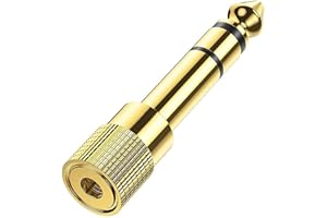 TFUFR Headphone Jack Adapter 6.35mm 1/4Inch Male to 3.5mm 1/8 Inch Female Jack Headphone Audio Stereo Jack Plug Adaptor Converter