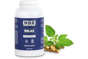 NBB NATURAL BLUE BOOST NBB Ashwagandha - 180 Capsule - Alto Dosaggio - Adattogeno Naturale - Riduzione dello Stress, Supporto Energia e Salute Mentale, Miglioramento del Sonno