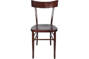 SEDAM SRL Sedia Milano, Storica e Vintage, in Legno Massello, Vari Colori Disponibili, Ristorante Casa Cucina Sala Interno, 100% Made In Italy (Noce)