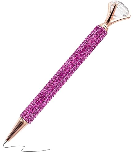 Aazon.co : 16 Pcs Rhinestone Bling Etal Crystal Ballpoint Pens Black Ink Gift Pens Rhinestone - View #5