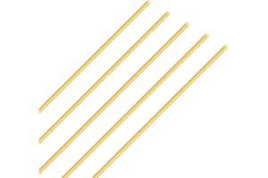 iMeistek Brass Rod 2mm Diameter,250mm Length Metal Solid Round Brass Rod for RC Models DIY Crafts (5PCS)