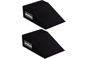 JINSIHOU Squat Wedge Ramp Block Non-Slip Slant Board, 2pcs EVA Foam Leg Calf Foot Ankle Knee Stretcher, Incline Platform For Heel Elevated Squat, Calf Raise, Weightlifting, Yoga, Pilates, Plank, Push up