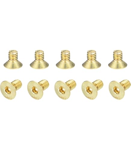 Messing Senkkopfschrauben M2.5 X 6 Mm – 20 Stück, Innensechskant, Für Möbel & Elektronik