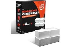 ‎303 ATHLETICS 303 Athletics Chalk Block Set 4 x 56 g – Premium Kletterkreide/Magnesia für Klettern, Bouldern, Turnen, Gewichtheben, Crossfit & Kraftsport – 100% Magnesiumcarbonat für maximalen Grip