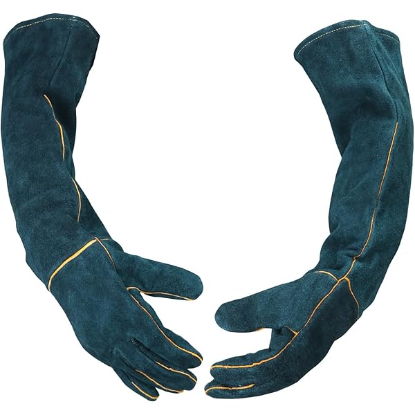 Gant De Fauconnerie En Cuir - Doublure Daim - Pour Manipulation Des