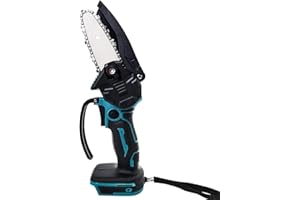 TEETOK Mini Chainsaw Cordless 4 Inch, Small Handheld Chainsaw Battery Powered, Mini Electric Chain Saw Portable Compatible with Makita 18V Battery for Men Women Tree Branches Trimming Wood Cutting(Tool only)