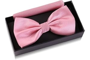 Massi Morino Papillon per uomo preannodato e regolabile - Papillon da abito monocromatico - Papillon con ampia scelta di colori