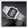 CLOUDWOOD Digital Square Dial Vintage Unisex Wrist Watch for Men Women -WCH70