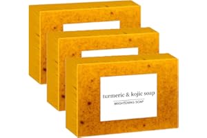 BAINUAI Lemon Turmeric Acid Soap Mydło rozjaśniające skórę do ciemnych plam, mydło z kurkumą, mydło rozjaśniające kurkumę (3 szt.)