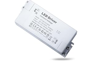 REYLAX Transformador 220V a 12V, Fuente de Alimentación LED 60W 5A, Transformador de CA a CC, Driver LED de Baja Tensión, Controlador de Voltaje Constante, Adaptador para Tiras Led Luces Escalera