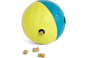 Outward Hound by Nina Ottosson Treat Tumble Interactive Puzzle Ball Dog Toy, Level 1 Beginner, Blue, Small (4.75" Diameter)