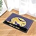 Produktbild best& Halloween Trick or Treat Decor, Cat and Pumpkin with with Bats at Moon Bath Rugs, Non-Slip Doormat Floor Entryways Indoor Front Door Mat, Kids Bath Mat, 15.7x23.6in, Bathroom Accessories