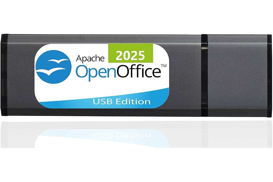 OpenOffice - 2025 USB Edition für PC/Notebook auf USB Stick