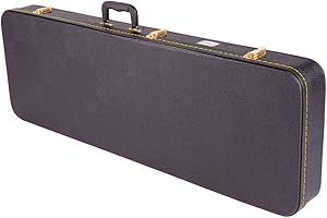 Kinsman Regular Hardshell Rectangular SG/LP Style Guitar Case, CSG6, Black
