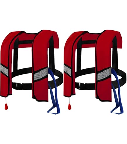 Gilet De Sauvetage Automatique 150N - Gonflage Auto - Bandes Réfléchissantes - Adulte Jusqu'à 130kg