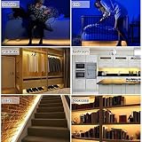 LiZhi Bewegung aktiviert Bett Licht,1.2M Flexible LED Streifenlicht Auto Ein/Aus Bewegungsmelder Nachttischlampe,LED-Lichtleiste - 8
