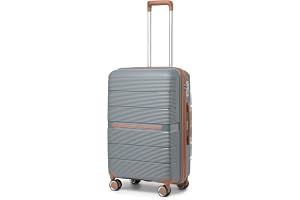 British Traveller 66cm Resväska Kabin Handbagage PP Lätt Hårt Skal Resväskor TSA-lås