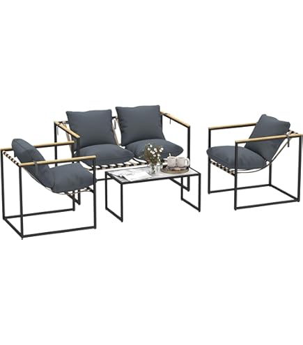 Hollywood lounge tuinset bank met 2 stoelen en… | Coppens Warenhuis
