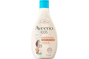 Aveeno Baby Kids Conditioner 250ml | Enriched with Soothing Oat & Shea Butter | Hair Conditioner for Children Developed for Your Little Superhero | Childrens Toiletries Sets