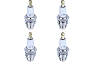 Fleymu 4 Pezzi L7T Candela di Accensione, Sostituzione per NGK BPMR7A L7T Champion CJ8 RCJ6Y RCJ7Y, Universale Candela da 2 Tempi, per Motosega, Tosaerba, Motoslitta