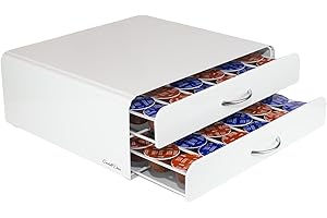 Castell Deco - Portacapsule compatibile con Dolce Gusto 36 o 72 pezzi, dispenser capsule caffè, 100% metallo. Portacapsule (72 capsule)