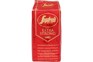 Segafredo Zanetti Extra Strong – całe ziarna (opakowanie 1 kg) nadaje się do wszystkich włoskich specjałów kawowych – ziarna kawy z oryginalnym włoskim paleniem, mocny i pełny smak