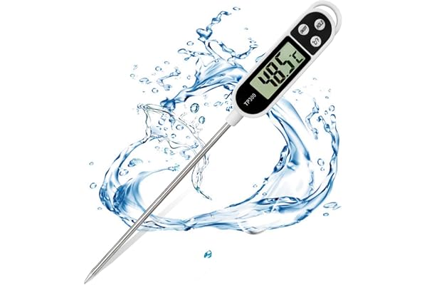 kökstermometer, grilltermometer, 5-sekunders LCD-skärm, för patisserie, BBQ och köttmjölk (normal version)