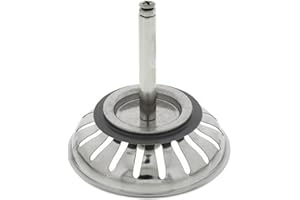 BLUEWATER ARMATUREN Blanco Bonde à panier 3,5" pour évier excentrique universel (18 fentes) à partir de l'année de construction 2011 119146 – Panier à tamis en venil, bouchon, bouchon d'évier