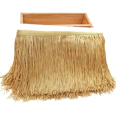 Nappa Metallica Per Abiti E Tende Tende Oro Nastro Frangia Oro 6 Iarde - Pizzo Con Nappa E Paillettes Per Cucito Fai Da Te Abbigliamento Frangia Da Cucire Nastro Per Cucito E Decorazioni