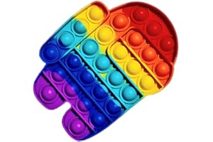 BUYVERSE Juguete Fidget para estallar Burbujas de Silicona, Tipo sensorial, antiestrés, Multicolor, Modelo Astronauta