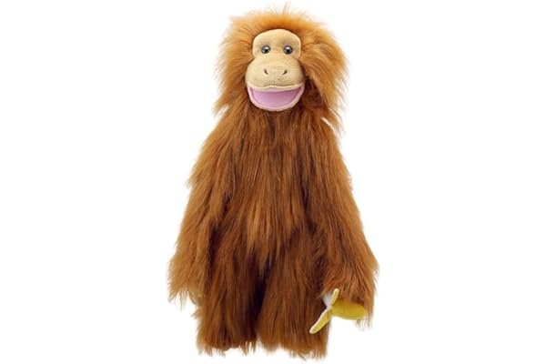 The Puppet Company Primats Moyens Orang-outan Marionnette à Main, Marron