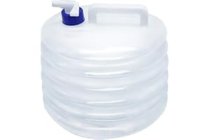 KONKY Folding Water Bucket, 5L/10L/15L Collapsible & Portable Water Container, BPA-Free Water Carrier Water Tank for Camping Hiking Fishing Climbing Picnic BBQ Travel Outdoor Use (5L)