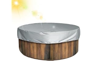 Umifica SPA Cover For Hot Tub,Waterproof Round Inflatable Hot Tub Cover - Water-Resistant Pool Dust Cover, Solar Spa Cover Hot Tub Thermal Solar Blanket Cover