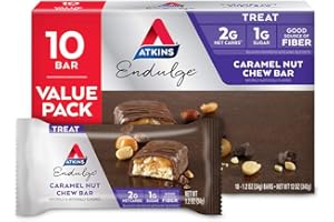 Atkins Endulge Caramel Nut Chew Bar, 10 Count by Atkins Nutritionals, Inc