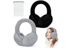 LPAMABA 2 Stuck Ohrenwärmer Damen Winter Plüsch Ohrenschutzer