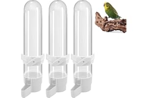 CERIOLL 3Pcs Bird Feeder Drinker per Gabbia, Automatica Abbeveratoio per Uccelli Beverino, Abbeveratoi per Uccelli da Appendere, Dispenser D'acqua per Gabbie per Uccelli, per Pappagalli, Pappagallini