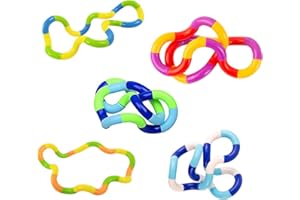 LLGSDLL 5 Pezzi Twister Fidget Giocattolo, Fidget Toy Tangle, Fidget Twister Mano Giocattolo, Decompression Toy Set, Finger Hand Tangles Toy, giocattolo antistress per Autism Alleviare Lo Stress