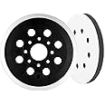 HTTYHT 125mm Sander Backing Pad for Bosch PEX 220 A GEX 125-1 AE PEX 220 AE Skil 7402/7490 8-Hole Replacement Sanding Pad with Hook & Loop & Cushion Bosch Accessories for Random Orbital Sander
