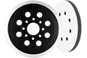 HTTYHT 125mm Plato de Lijado para Bosch PEX 220 A GEX 125-1 AE PEX 220 AE Skil 7402/7490 8-Orificios-placa de lijado con Almohadilla Pulido de lijado Bosch Accesorios para lijadoras excéntricas