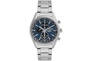 Seiko - Orologio da uomo al quarzo in acciaio inox con cinturino
