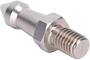 DENASH Picos de Trípode de Acero Inoxidable, Picos de Trípode para Cámara, Picos de Cámara con Tornillo M8 con 1 X Picos, Reemplazo para Picos de Trípode de Cámara para Picos de Bastón